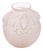 Art Deco Glass Globe Vase in Pink Art Glass by De Cagny, France, 1930s For Sale