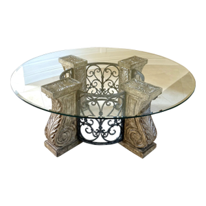 The Platt Collections Glass Top Coffee Table