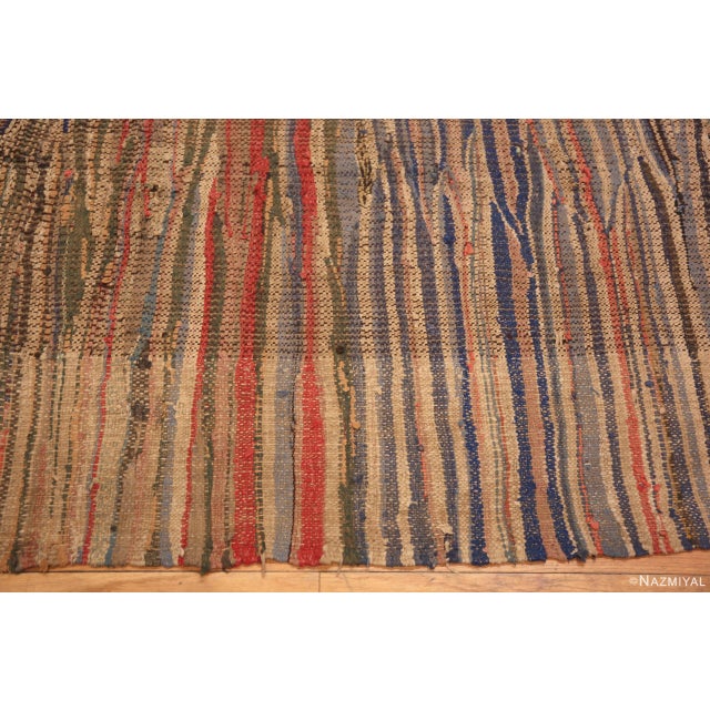 Nazmiyal Collection Striped Vintage Moroccan Kilim Rug For Sale - Image 4 of 6