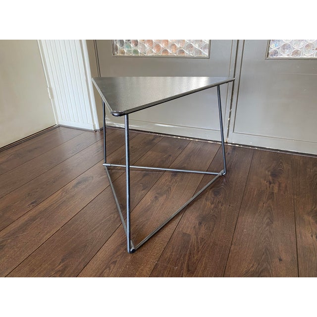 Vintage Triangular Coffee Table by Niels Gammelgaard for Mobel Ikea, 1980s For Sale - Image 15 of 15