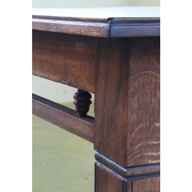Vintage Danish Oak Farmhouse Table, 1900 For Sale - Image 10 of 17