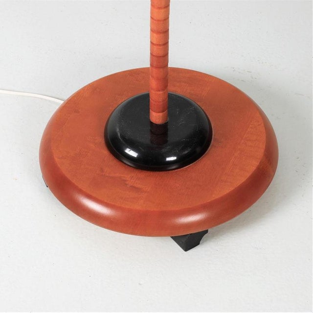 1970s Art Deco Style Pink Swan Neck Floor Lamp from Markslöjd, 1970s For Sale - Image 5 of 9