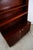 Brown Mid Century Danish Modern Cabinet Rosewood Bookshelf Shelves Metal Handles MCM For Sale - Image 8 of 12
