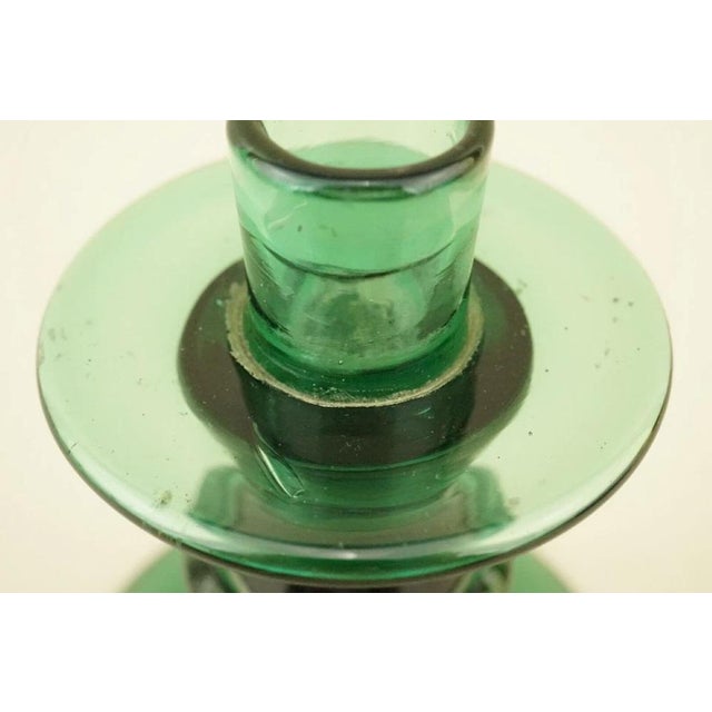 Vintage Glass Candleholder attributed to Enrico Taddei, 1940s For Sale - Image 12 of 18