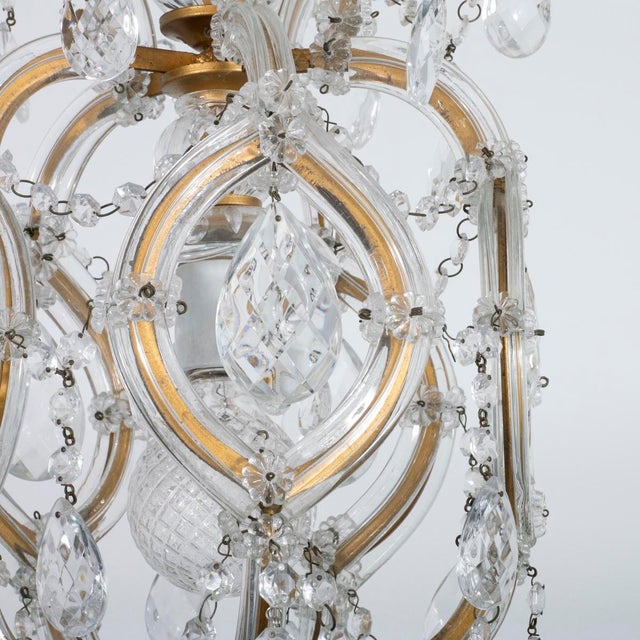 1930s Maria Theresa style crystal pendant For Sale In New York - Image 6 of 9