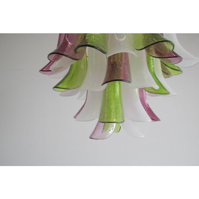 Murano Glass 4-Tier Chandelier, Italy For Sale - Image 6 of 8