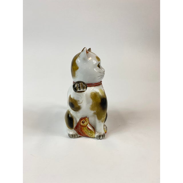 Asian 1920s Mid-Century Chinese Cat Teapot For Sale - Image 3 of 9