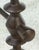 Brown Contemporary Giacometti Style Bronze Metal and Glass Coffee Table For Sale - Image 8 of 8