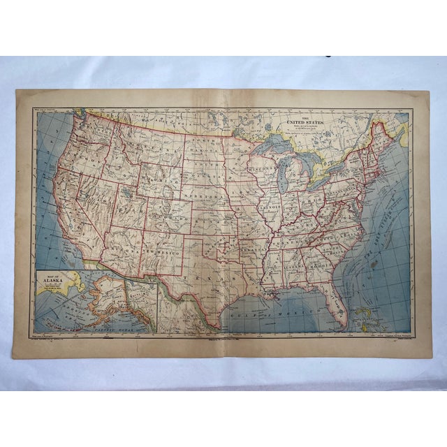 1883-antique-united-states-map-chairish
