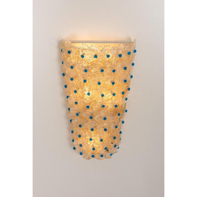 Large murano wall light made by barovier & toso, italy, circa 1970-1979. High quality and in very good condition. The...