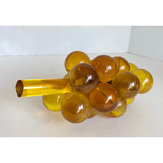 Mid-Century Modern Golden Yellow Lucite Grape Cluster Sculpture For Sale In Los Angeles - Image 6 of 7