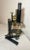 Up for sale is a very rare antique 19th century solid brass lab microscope marked F.C. Mozstertz. It is made of brass and...