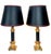 Hollywood Regency Large Brass and Leather Table Lamps from Maison Jansen, France, 1970s, Set of 2 For Sale - Image 3 of 14