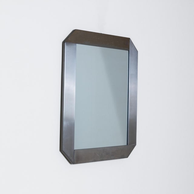 Octagonal Metal Mirror by Sergio Mazza for Artemide For Sale - Image 5 of 5