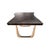 Safari" Dining Table With Bronze and Live Edge Top, Handmade For Sale In Los Angeles - Image 6 of 8