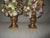 1990s Vintage Christmas Gold, Green, Red Holly & Berry Topiary Trees For Sale - Image 5 of 10