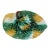 1870s English Majolica Begonia Leaf Sweetmeat Dish For Sale