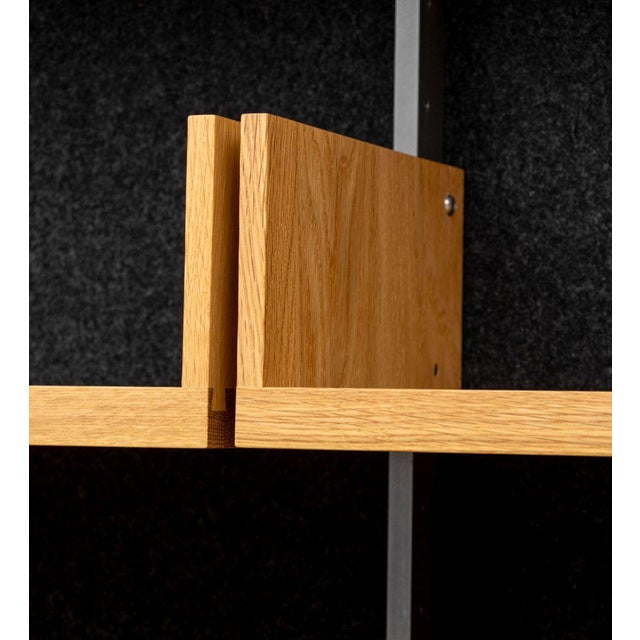 Atlas Walnut Wall-Mounted Shelving Unit For Sale - Image 9 of 10