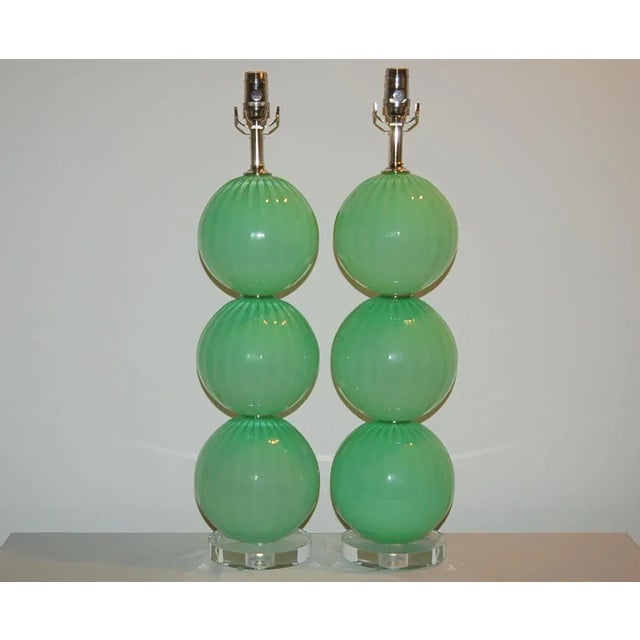 Joe Cariati Green Hand Blown Lamps For Sale In Atlanta - Image 6 of 11