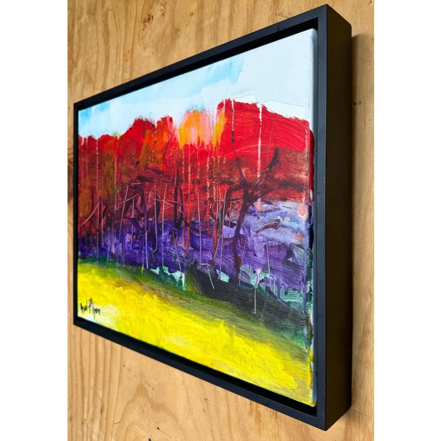 Early 21st Century Summer Landscape' by Beverly Myers Modern Painter, School of Wolf Kahn For Sale - Image 5 of 7