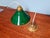 Metal Art Deco Pendant Light in Conical Green Opaline, 1920s For Sale - Image 7 of 14