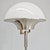 Vintage Floor Lamp in Metal and White Glass, 1960s For Sale - Image 4 of 18