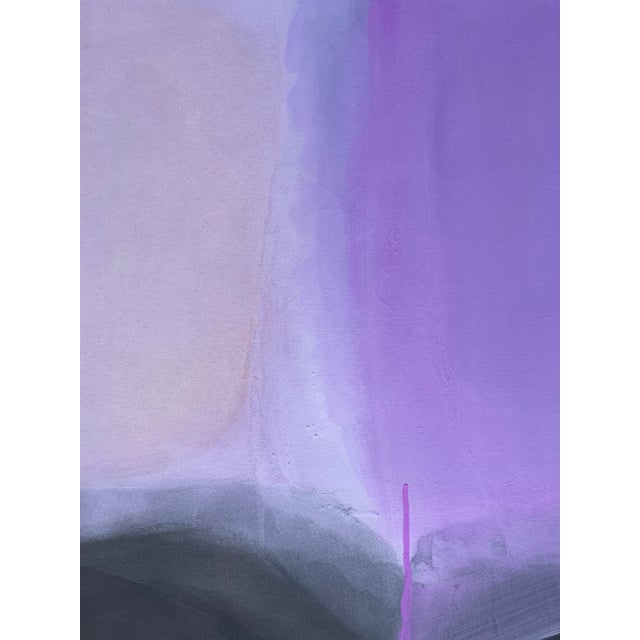 Lavender Wallflower (Lovefool) Original Abstract Painting For Sale - Image 8 of 11