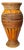 Vintage Mid Century Pencil Reed and Bamboo Tall Vase For Sale