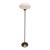 Vintage Mid Century Modern Laurel Rosewood Nickel Mushroom Floor Lamp For Sale