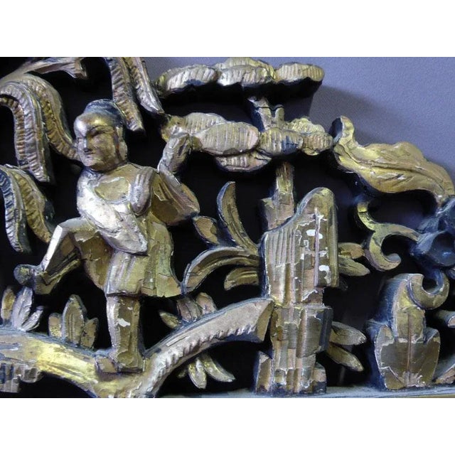 Green Carved Mirror For Sale - Image 8 of 9