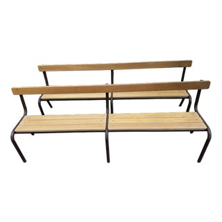 Vintage School Benches, 1970s, Set of 2 For Sale