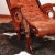 Art Deco Lounge Chair in Leather and Mahogany For Sale - Image 9 of 10