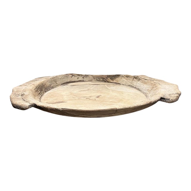 Vintage Wooden Parat Bowl For Sale