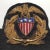 Here is a hard to find circa 1920s United States Shipping Board (USSB) officer hat badge on an elasticized band. The...