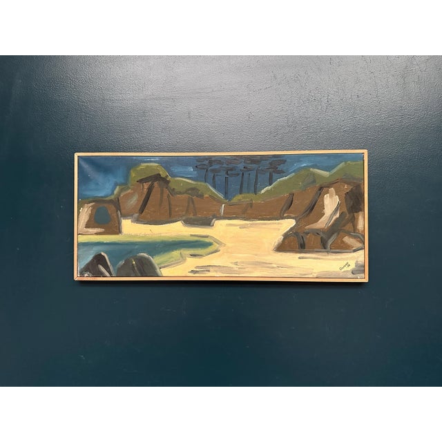 Gunne, Landscape, 1968, Oil Painting on Canvas, Framed For Sale - Image 16 of 18