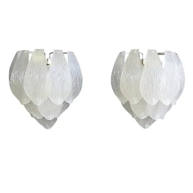 Tulip Murano Sconces, Set of 2 For Sale - Image 3 of 3