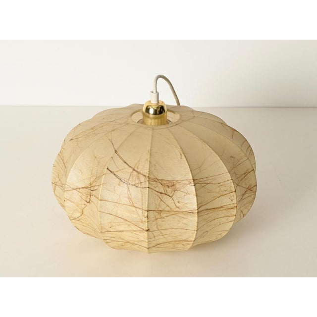 Mid-Century Beige Marbled Cocoon Pendant by Castiglioni, Italy, 1960s For Sale - Image 9 of 16