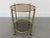 French Glass Bar Cart with Removable Tray, 1950s For Sale - Image 12 of 12