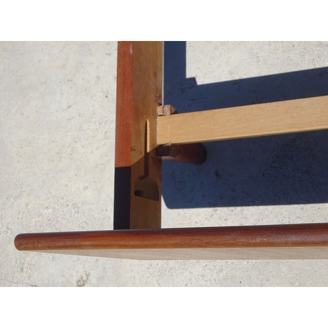 Mid-Century Modern Vintage Teak Bed with Integrated Nightstand, 1960s For Sale - Image 3 of 18