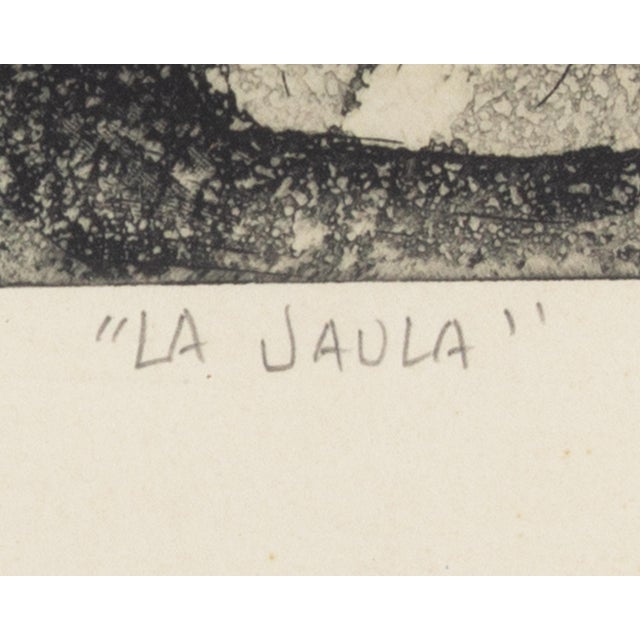 1986 “La Jaula” Etching and Aquatint Print Alfredo Zalce For Sale In Indianapolis - Image 6 of 8
