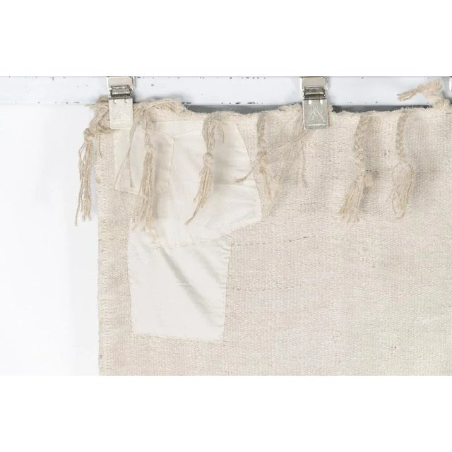 Turkish Natural Kilim Runner Rug in White For Sale - Image 5 of 11