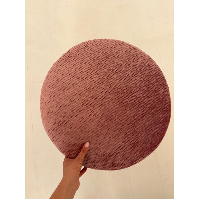 Vintage Poufs in Textile, 1970s, Set of 2 For Sale - Image 6 of 7