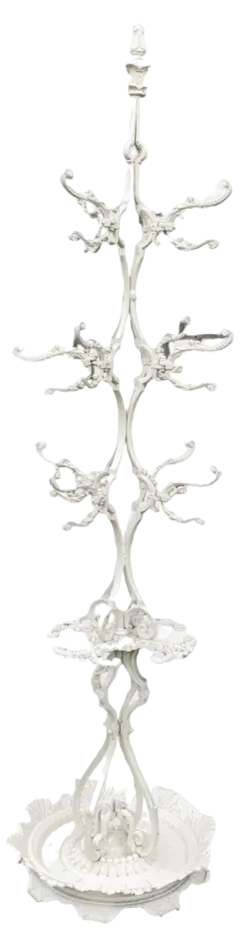 Coat and Cast Iron Coat Rack, 1900s