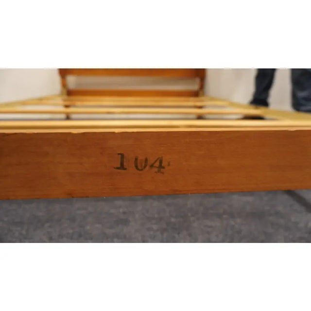 Ballman Cummings Solid Maple Early American Colonial Style Full Size Bed For Sale - Image 9 of 9