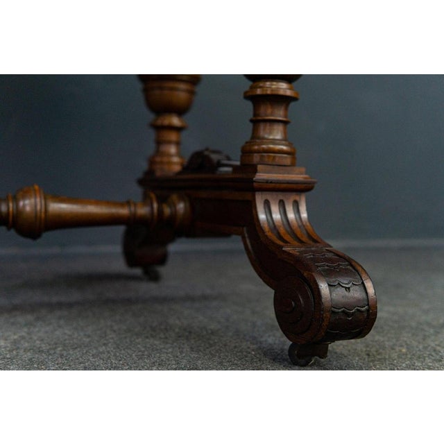 Wilhelminian Walnut Coffee Table For Sale - Image 5 of 12