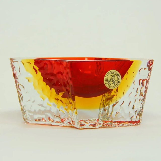 Mid-Century Modern Murano Glass Dishes by Luigi Mandruzzato, 1960s For Sale - Image 3 of 5