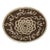 Moroccan Ceramic Brown Plate Chiseled With Arabic Calligraphy Scripts For Sale