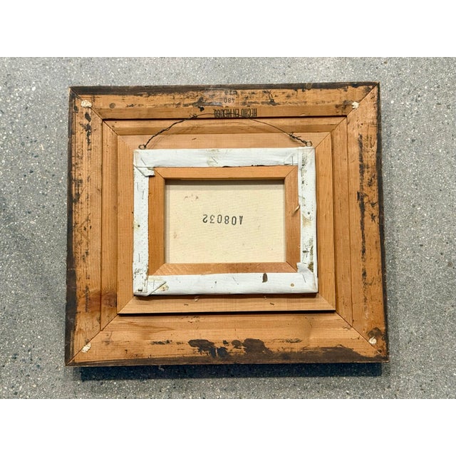 Artist: John A Luini (1913-2002) Size: 10” x 8” Framed size: 18” x 16” x 2” Medium: original oil painting Subject:...