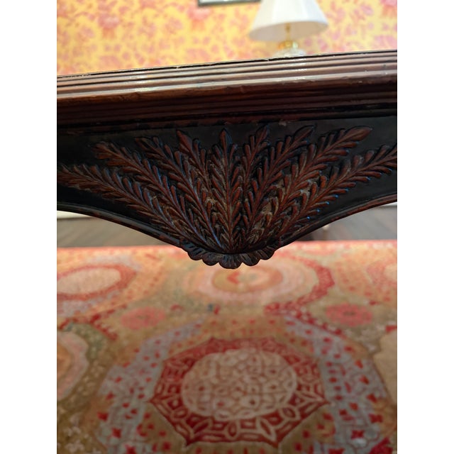 2010s Attributed to Jonathan Charles Rub-Through Dining Table (Black) Country Farmhouse Collection For Sale - Image 5 of 11
