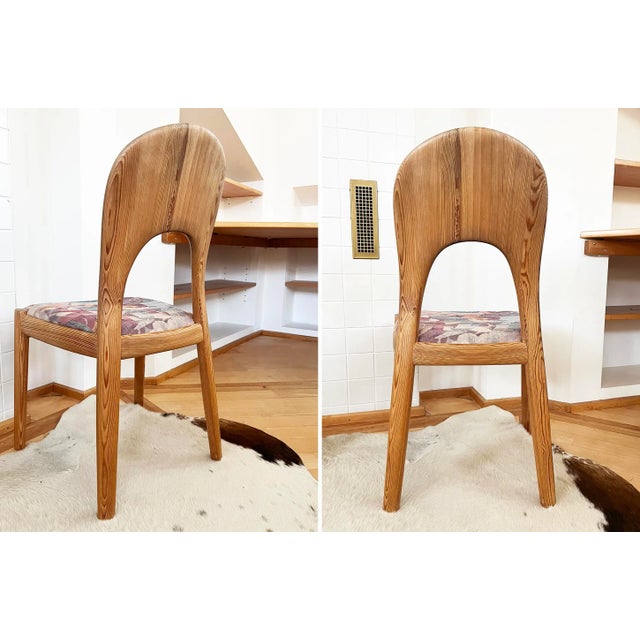 Wood Set of 6 1970s Niels Koefoed Dining Chairs in Pine for Koefoed's Hornslet Denmark For Sale - Image 7 of 11